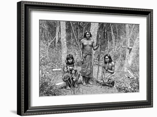 Angaite Indians, North Chaco, Paraguay, 1895-null-Framed Giclee Print