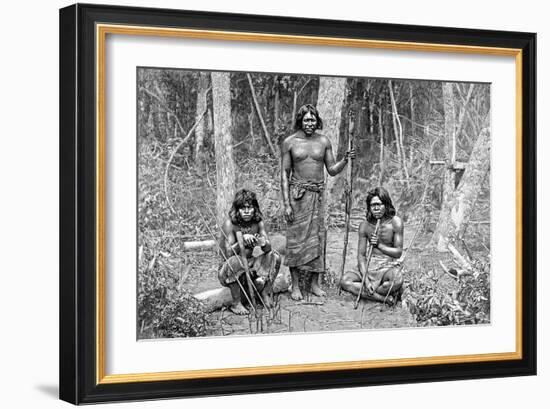 Angaite Indians, North Chaco, Paraguay, 1895-null-Framed Giclee Print