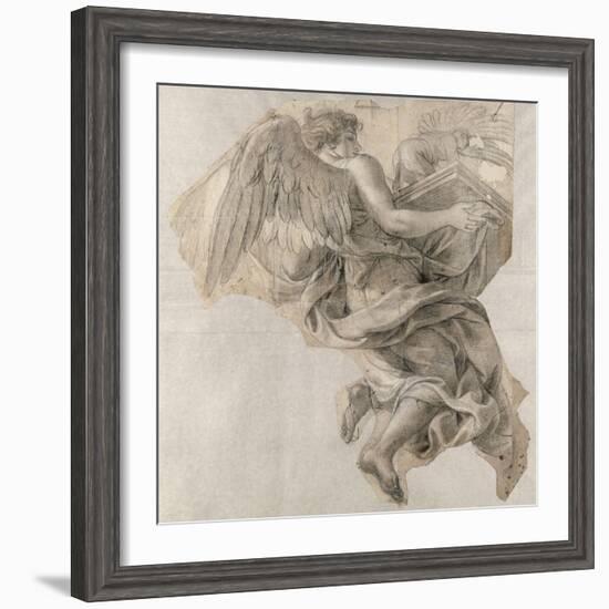 Ange emportant l'Arche d'alliance-Charles Le Brun-Framed Giclee Print