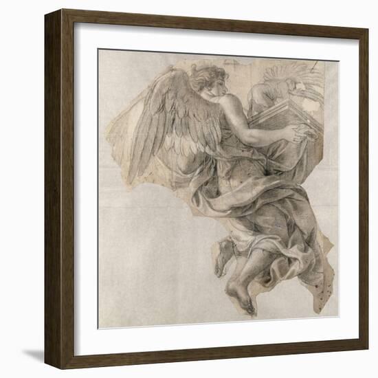 Ange emportant l'Arche d'alliance-Charles Le Brun-Framed Giclee Print