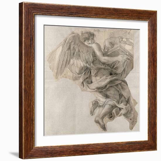 Ange emportant l'Arche d'alliance-Charles Le Brun-Framed Giclee Print