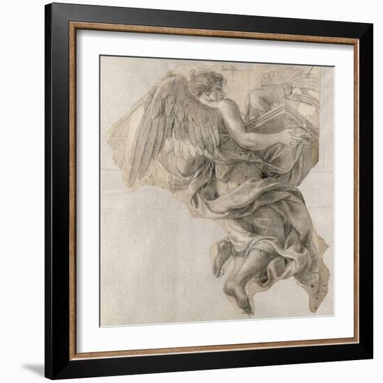 Ange emportant l'Arche d'alliance-Charles Le Brun-Framed Giclee Print