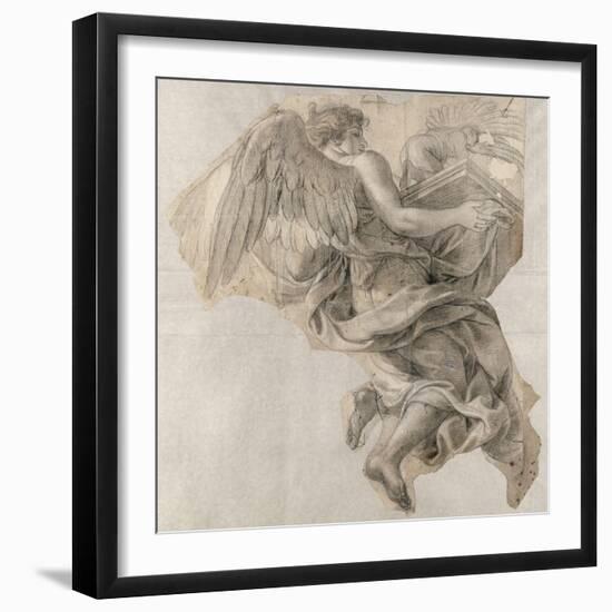 Ange emportant l'Arche d'alliance-Charles Le Brun-Framed Giclee Print