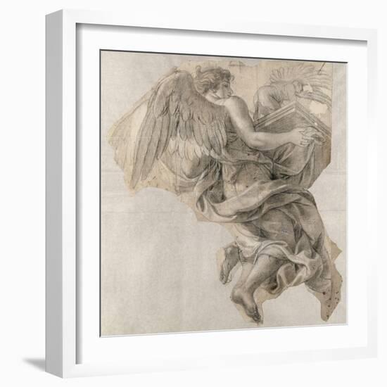 Ange emportant l'Arche d'alliance-Charles Le Brun-Framed Giclee Print