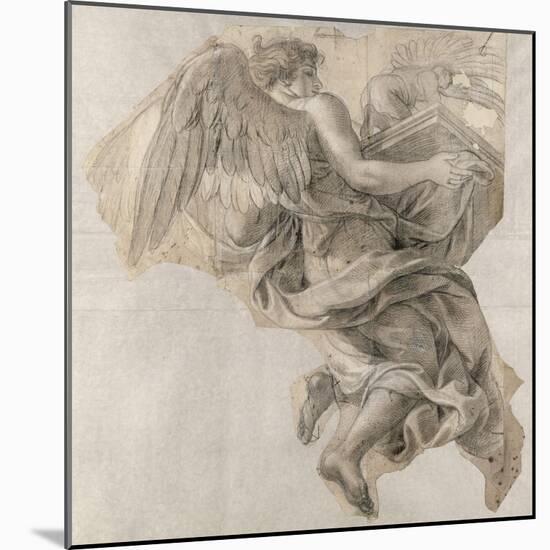 Ange emportant l'Arche d'alliance-Charles Le Brun-Mounted Giclee Print