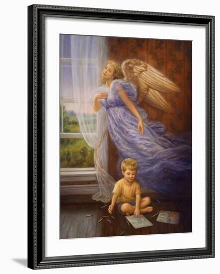 Angel 10-Edgar Jerins-Framed Giclee Print