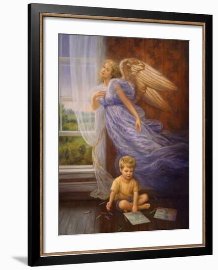 Angel 10-Edgar Jerins-Framed Giclee Print