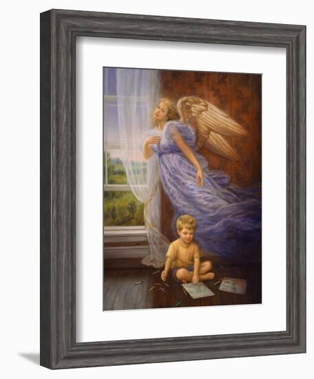 Angel 10-Edgar Jerins-Framed Giclee Print