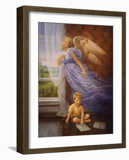 Angel 10-Edgar Jerins-Framed Giclee Print