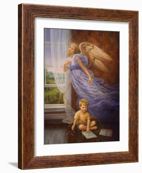 Angel 10-Edgar Jerins-Framed Giclee Print