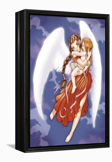 Angel And Child-Harry Briggs-Framed Premier Image Canvas