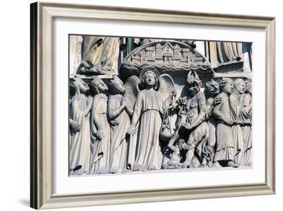 Angel and Satan, Relief, Notre-Dame Cathedral' Giclee Print | Art.com
