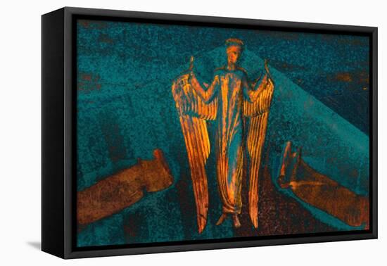 Angel and the Annunciation, from the Series Annunciation, 2016-Joy Lions-Framed Premier Image Canvas