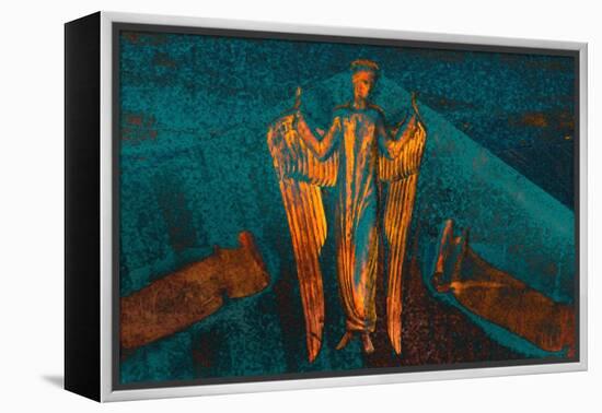 Angel and the Annunciation, from the Series Annunciation, 2016-Joy Lions-Framed Premier Image Canvas