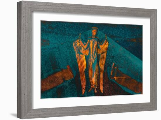 Angel and the Annunciation, from the Series Annunciation, 2016-Joy Lions-Framed Giclee Print