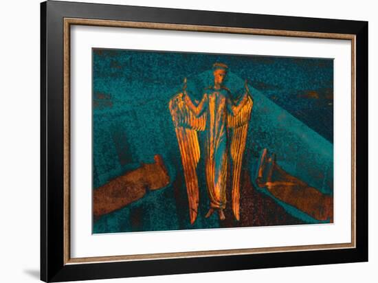 Angel and the Annunciation, from the Series Annunciation, 2016-Joy Lions-Framed Giclee Print