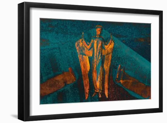 Angel and the Annunciation, from the Series Annunciation, 2016-Joy Lions-Framed Giclee Print