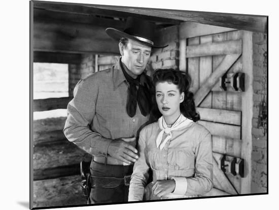 Angel and the Badman, John Wayne, Gail Russell, 1947-null-Mounted Photo