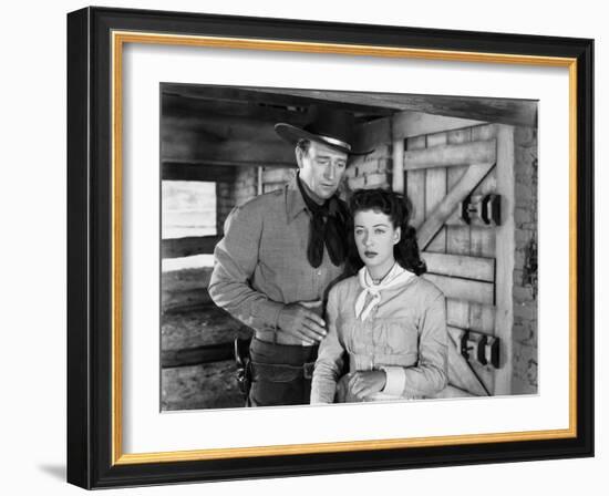 Angel and the Badman, John Wayne, Gail Russell, 1947-null-Framed Photo