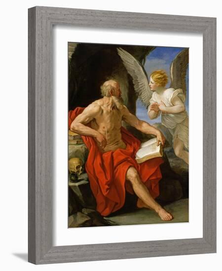 Angel Appearing to St. Jerome, c.1640-Guido Reni-Framed Giclee Print