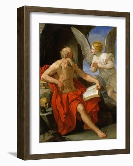 Angel Appearing to St. Jerome, c.1640-Guido Reni-Framed Giclee Print