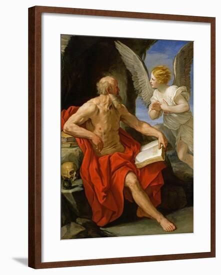 Angel Appearing to St. Jerome, c.1640-Guido Reni-Framed Giclee Print