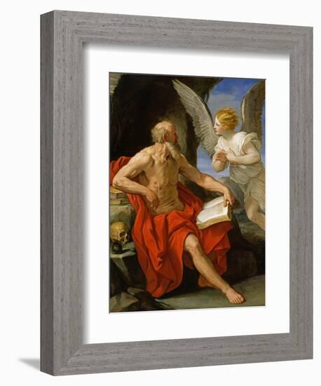 Angel Appearing to St. Jerome, c.1640-Guido Reni-Framed Giclee Print
