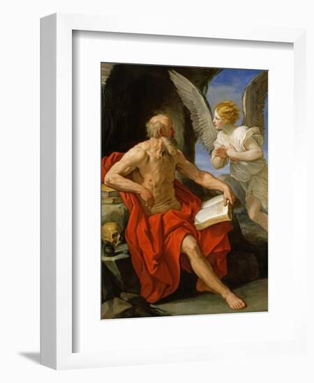 Angel Appearing to St. Jerome, c.1640-Guido Reni-Framed Giclee Print