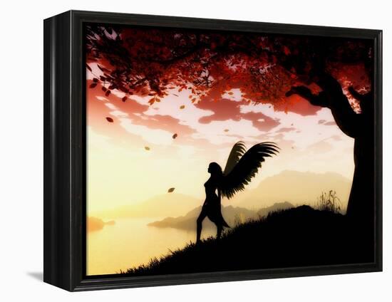 Angel at Dawn-Julie Fain-Framed Stretched Canvas