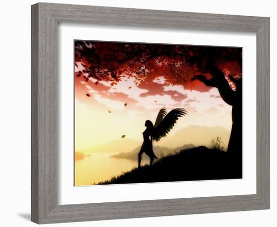 Angel at Dawn-Julie Fain-Framed Art Print