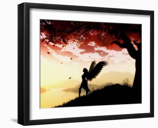 Angel at Dawn-Julie Fain-Framed Art Print