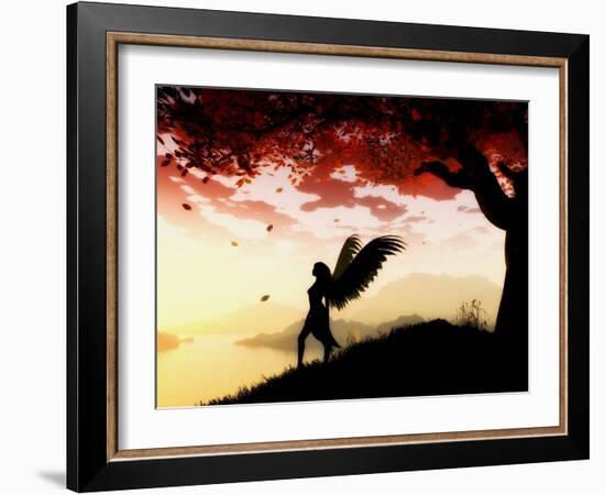 Angel at Dawn-Julie Fain-Framed Art Print