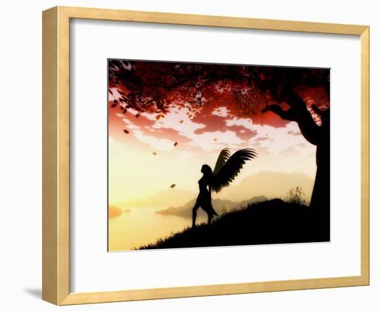 Angel at Dawn-Julie Fain-Framed Art Print