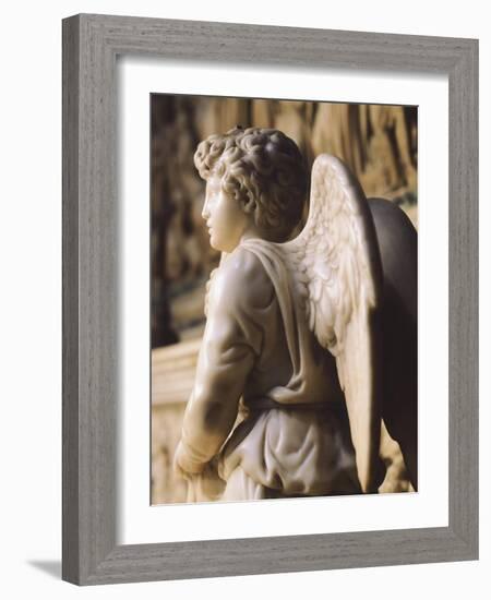 Angel Candelabra for the Ark of St Dominic-Michelangelo Buonarroti-Framed Giclee Print