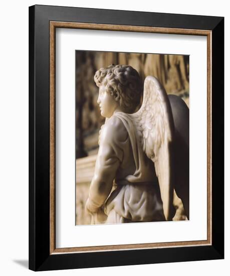 Angel Candelabra for the Ark of St Dominic-Michelangelo Buonarroti-Framed Giclee Print