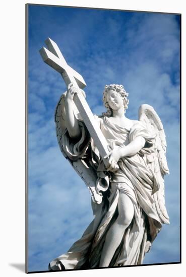 Angel Carrying a Cross, from the Ponte St Angelo, Rome, Italy, 1669-Gian Lorenzo Bernini-Mounted Photographic Print