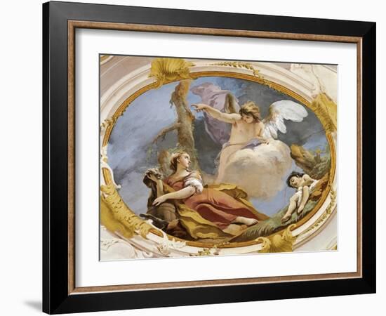 Angel Comforts Hagar in Wilderness-Giovanni Battista Tiepolo-Framed Giclee Print