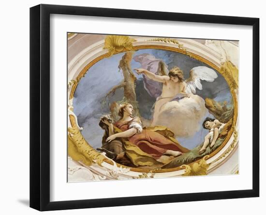 Angel Comforts Hagar in Wilderness-Giovanni Battista Tiepolo-Framed Giclee Print