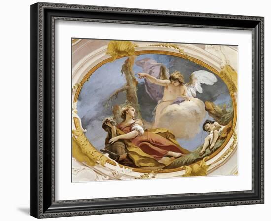 Angel Comforts Hagar in Wilderness-Giovanni Battista Tiepolo-Framed Giclee Print