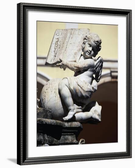 Angel, Detail from Fountain in Cloister of St Benedict-null-Framed Giclee Print