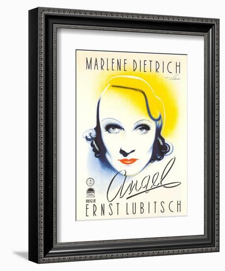 Angel, Dutch Movie Poster, 1937-null-Framed Premium Giclee Print