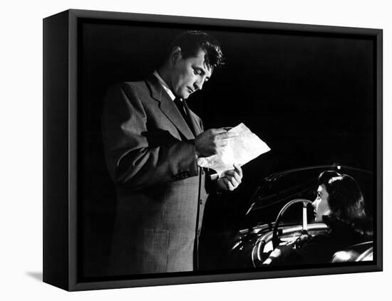 Angel Face, Robert Mitchum, Jean Simmons, 1952-null-Framed Stretched Canvas