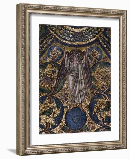 Angel Figure and Nature Motifs-null-Framed Photographic Print