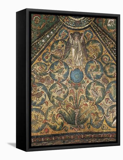 Angel Figure and Nature Motifs-null-Framed Premier Image Canvas