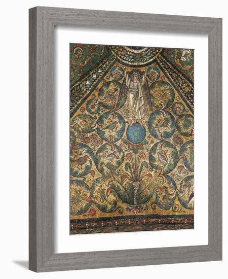 Angel Figure and Nature Motifs-null-Framed Photographic Print