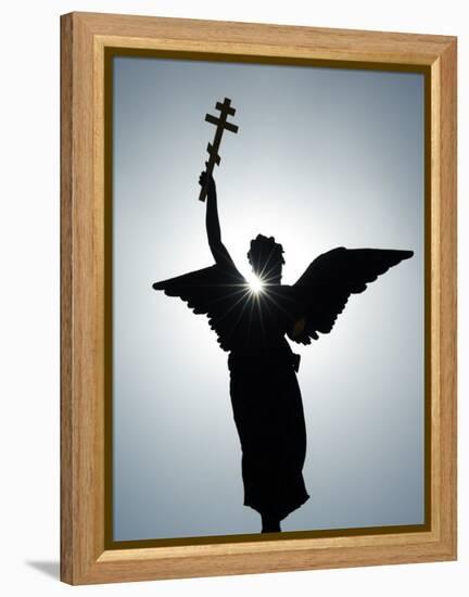 Angel Figure Independence Monument, Tallinn, Estonia-Christian Kober-Framed Premier Image Canvas