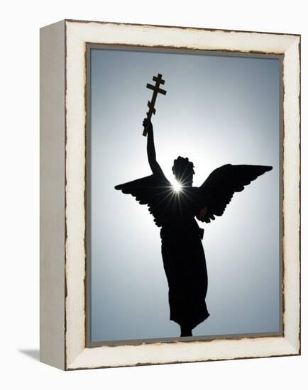 Angel Figure Independence Monument, Tallinn, Estonia-Christian Kober-Framed Premier Image Canvas