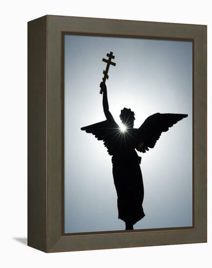 Angel Figure Independence Monument, Tallinn, Estonia-Christian Kober-Framed Premier Image Canvas