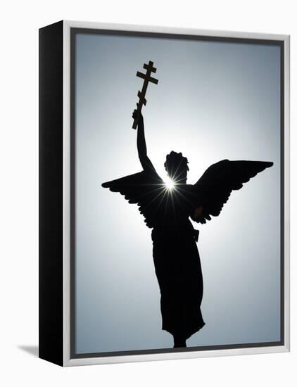 Angel Figure Independence Monument, Tallinn, Estonia-Christian Kober-Framed Premier Image Canvas