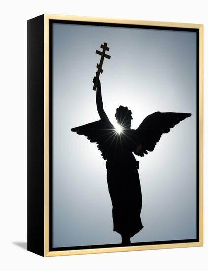 Angel Figure Independence Monument, Tallinn, Estonia-Christian Kober-Framed Premier Image Canvas